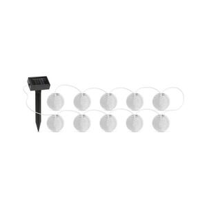 Imagine Instalație LED solară 10xLED/1, 2V 300mAh 3, 7m IP44 alb rece