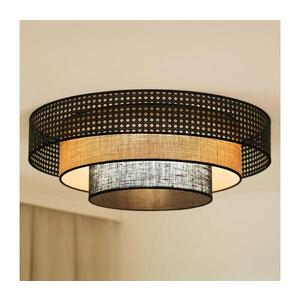 Imagine BRILAGI - Plafonier LED DAKOTA LUNETA LED/12W/230V pr. 60 cm negru/ratan