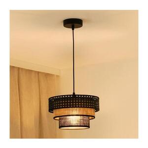 Imagine BRILAGI - Lustr DAKOTA LUNETA 1xE27/15W/230V pr. 25 cm negru/ratan