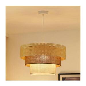 Imagine BRILAGI - Lustr CEDAR LUNETA 1xE27/15W/230V pr. 45 ratan maro/crem