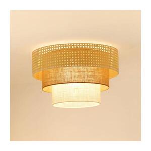 Imagine BRILAGI Plafonieră CEDAR LUNETA 1xE27/15W/230V Ø45 ratan maro/crem