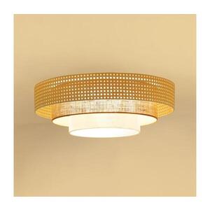 Imagine BRILAGI - Plafonieră LED CEDAR LUNETA LED/26W/230V ratan/maro/crem