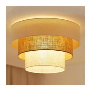 Imagine BRILAGI Plafonier DENVER LUNETA 1xE27/15W/230V pr.45 bej/ maro/ crem