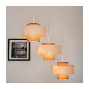 Imagine BRILAGI - Candelabru pe cablu DALLAS 3xE27/15W/230V maro/crem/alb