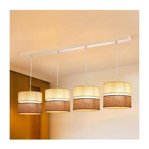 Imagine BRILAGI - Candelabru pe cablu ROYAL YUTE 4xE27/15W/230V bej/crem/alb