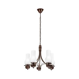 Imagine BRILAGI - COTTAGE LED lustr 5xE14/40W/230V, stejar/alb, pe lanț