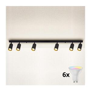 Imagine BRILAGI - Plafonieră spot LED reglabilă SELE 6xGU10/6, 5W/230V negru/auriu