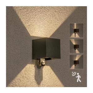 Imagine BRILAGI - Aplică LED de exterior cu senzor CUBE LED/6W/230V antracit