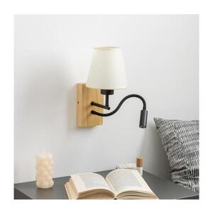 Imagine Lampă LED de perete BRILAGI NUBILA WOOD 1xE27/25W/230V + LED/3W stejar/crem