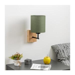 Imagine Lampă de perete BRILAGI NUBILA WOOD 1xE27/25W/230V stejar/verde