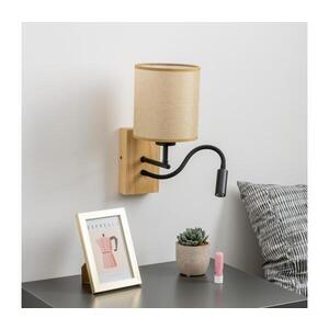 Imagine Lampă LED de perete BRILAGI NUBILA WOOD 1xE27/25W/230V + LED/3W stejar/maro deschis