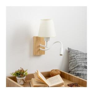 Imagine Lampă LED de perete BRILAGI NUBILA WOOD 1xE27/25W/230V + LED/3W stejar/crem