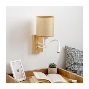 Imagine Lampă LED de perete BRILAGI NUBILA WOOD 1xE27/25W/230V + LED/3W stejar/maro deschis