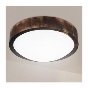 Imagine BRILAGI - Plafonieră LED CARVALHO SLIM SMOKEY LED/20W/230V, finisaj stejar, Ø 27, 5 cm