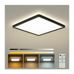 Imagine BRILAGI - Plafonieră LED dimabilă ULTRA SLIM LED/18W/230V 30x30 cm neagră + telecomandă