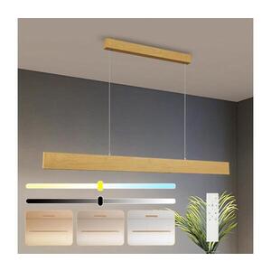 Imagine BRILAGI - Lustra LED cu dimmer pe cablu SLIMLINE LED/40W/230V 3000-6000K decor stejar + telecomandă