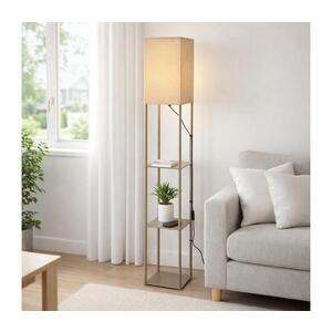 Imagine BRILAGI - Lampă de podea cu polițe GRADUS 1xE27/40W/230V 150 cm gri/bej