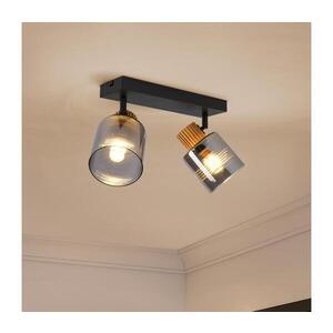 Imagine BRILAGI - Spot HYGGE 2xE14/15W/230V negru/fumuriu