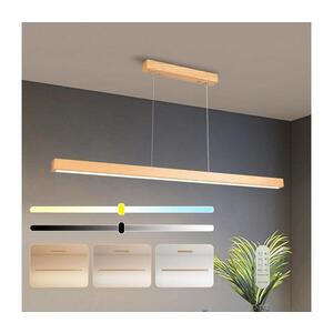 Imagine BRILAGI - Lustru LED dimabil pe cablu OAK SMART LED/30W/230V Wi-Fi Tuya stejar+telecomandă