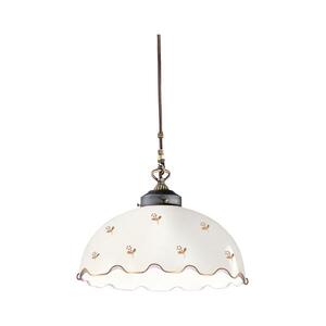 Imagine Kolarz 731.32.162 - lustră suspendată pe cablu NONNA 1xE27/75W/230V, diametru 36 cm, design floral, aur roz