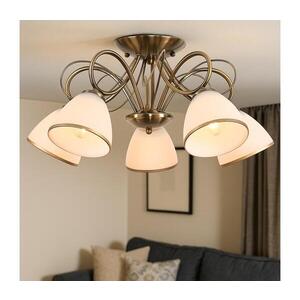 Imagine BRILAGI - Lustră aplicată FRED, 5xE27/60W/230V, diametru 59 cm, bronzată