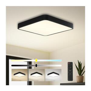 Imagine Plafonieră LED dimabilă BRILAGI POOL SQUARE LED/48W/230V 3000-6000K 50x50 cm negru + telecomandă
