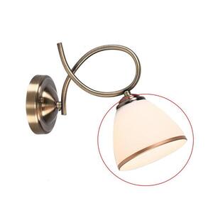 Imagine BRILAGI - Pahar de schimb pentru lampă de perete și candelabru FRED E27, Ø 13, 5 cm, crem/bronz