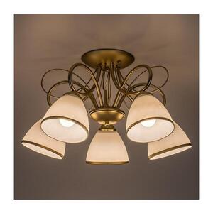 Imagine BRILAGI - Plafonieră aplicată FRED, 5x E27 / 60W / 230V, Ø 59 cm, auriu