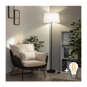 Imagine BRILAGI - Lampă de podea LED CERIA, 1x E27/40W/230V, Ø 45 cm, alb/negru