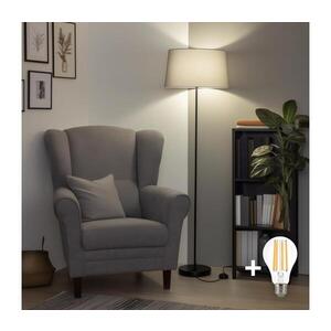 Imagine BRILAGI - Lampadar LED CERIA 1xE27/40W/230V, Ø 45 cm, gri/negru