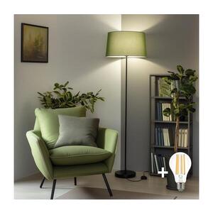 Imagine BRILAGI - Lampă LED de podea CERIA 1xE27/40W/230V Ø45 cm verde/negru