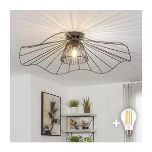Imagine BRILAGI - Lustră LED aplicată CERIA WIRE, 1xE27/40W/230V, diametru 80 cm, negru