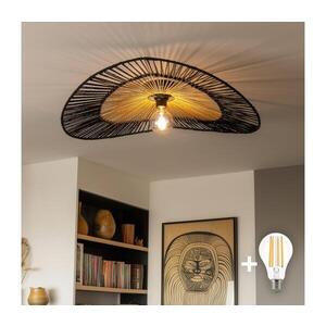 Imagine BRILAGI - Lustră LED aplicată CERIA BOHO, 1x E27/40W/230V, Ø 80 cm, negru/maro