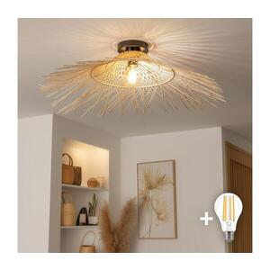 Imagine BRILAGI - Lustră LED aplicată CERIA BOHO, 1xE27/40W/230V, Ø 100 cm, bambus