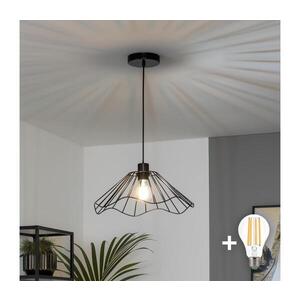 Imagine BRILAGI - Lustră LED pe cablu CERIA WIRE, 1xE27/40W/230V, Ø 40 cm, neagră