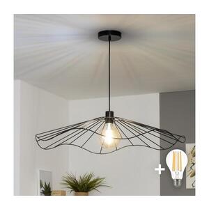 Imagine BRILAGI - Lustră LED suspendată pe cablu CERIA WIRE 1xE27/40W/230V Ø 80 cm neagră