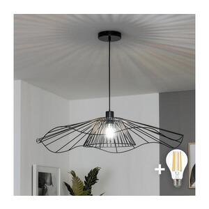 Imagine BRILAGI - Lustră LED suspendată pe cablu CERIA WIRE 1xE27/40W/230V Ø 80 cm, neagră