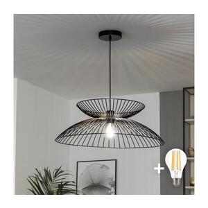 Imagine BRILAGI - Lustră LED pe cablu CERIA WIRE, 1xE27/40W/230V, Ø 60 cm, neagră