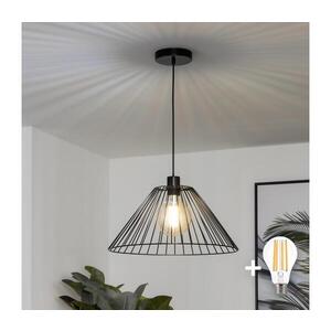 Imagine BRILAGI - Lustră LED pe cablu CERIA WIRE 1xE27/40W/230V Ø 45 cm neagră