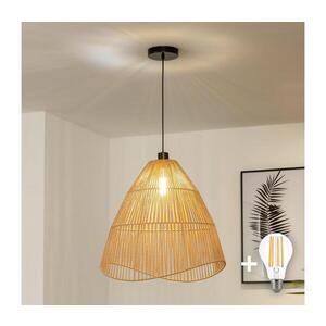 Imagine BRILAGI - Pendul LED suspendat pe cablu CERIA BOHO 1xE27/40W/230V, Ø 70 cm, maro