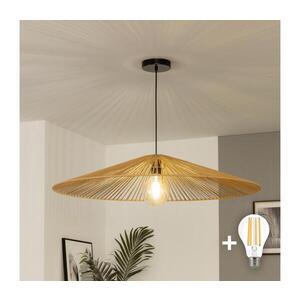 Imagine BRILAGI - Candelabru LED suspendat pe cablu CERIA BOHO 1xE27/40W/230V Ø 90 cm maro