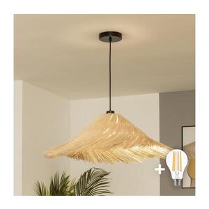 Imagine BRILAGI - Lustră LED suspendată pe cablu CERIA BOHO 1xE27/40W/230V Ø 70 cm ratan