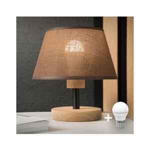 Imagine Lampă de masă BRILAGI ANTHONY 1xE14/40W/230V stejar/maro