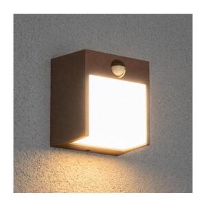 Imagine BRILAGI-LED Aplică de exterior cu senzor TERNI, LED 12W, 230V, maro, IP44
