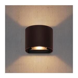 Imagine BRILAGI - Aplica de perete LED pentru exterior RONDO, 6 W, 230 V, maro, IP54