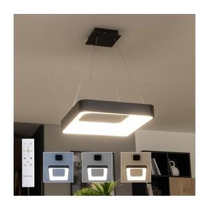 Imagine BRILAGI - Lustră LED dimabilă suspendată pe cablu FALCON II LED/80W/230V 40x40 cm neagră + telecomandă