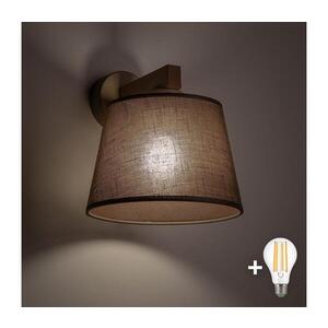Imagine BRILAGI - Lampă de perete LATTE SABIA 1xE27/15W/230V pin/maro