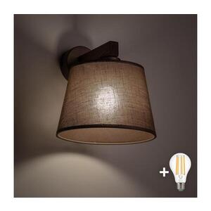Imagine BRILAGI - Aplica de perete LATTE 1xE27/15W/230V pin/maro