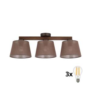 Imagine BRILAGI - Lustră aplicată LATTE 3xE27/15W/230V pin/maro