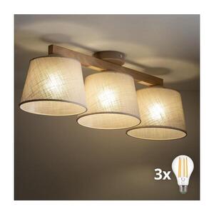 Imagine BRILAGI - Lustră cu montaj pe plafon LATTE SABIA 3xE27/15W/230V pin/bej